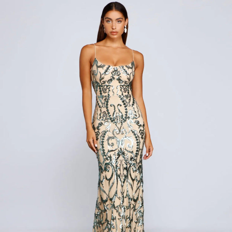 Fashion Personality Sequin Female Sequins Dress